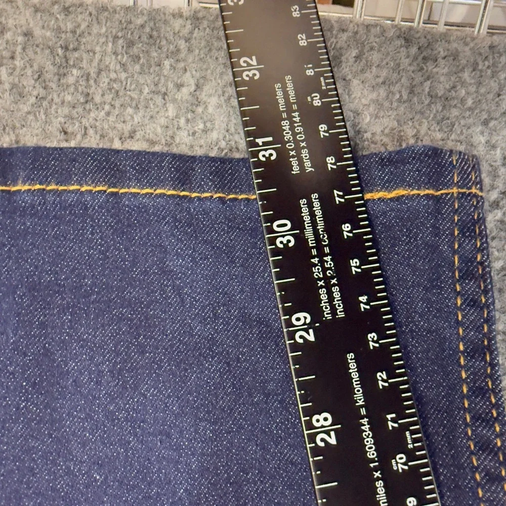 Levi's 512 Slim Taper Jeans Irregular Dark Indigo Blue Size 36 x 32